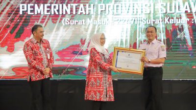 Pemprov Sulbar Raih Penghargaan Daerah Rujukan Penerapan Aplikasi Srikandi Indonesia