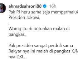 Ahmad Sahroni Nilai Pj Heru Permalukan Jokowi